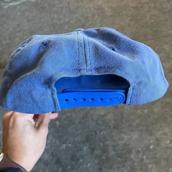 Vintage Dorfman Pacific Tropical Fish Snapback Hat Blue Green Aloha 80s 90s Dad - Picture 6 of 9